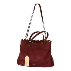 NWT Max Studio Red Shoulder Bag with Gold Details